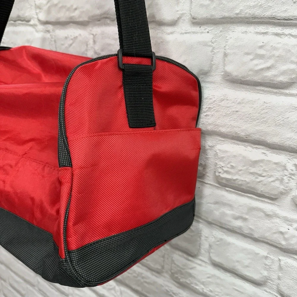 Coca Cola Red Black Tote Medium Sized Duffle Bag With Shoulder Strap Coca Cola